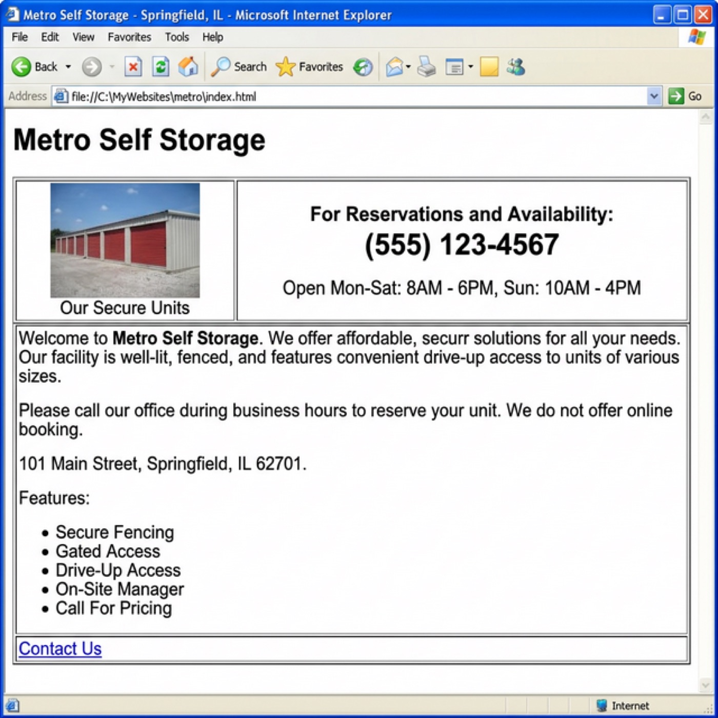 Metro before